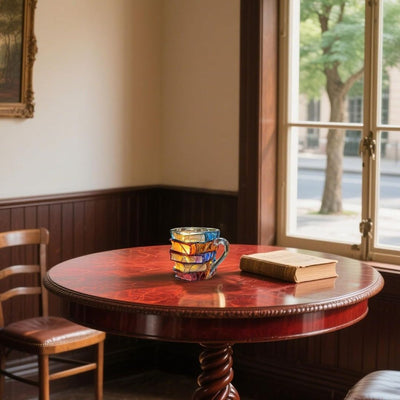 Handmade 3D Reading Happiness Mug