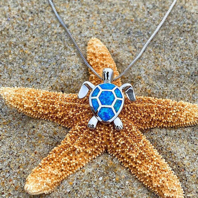 Sea Turtle Set – Necklace & Earrings