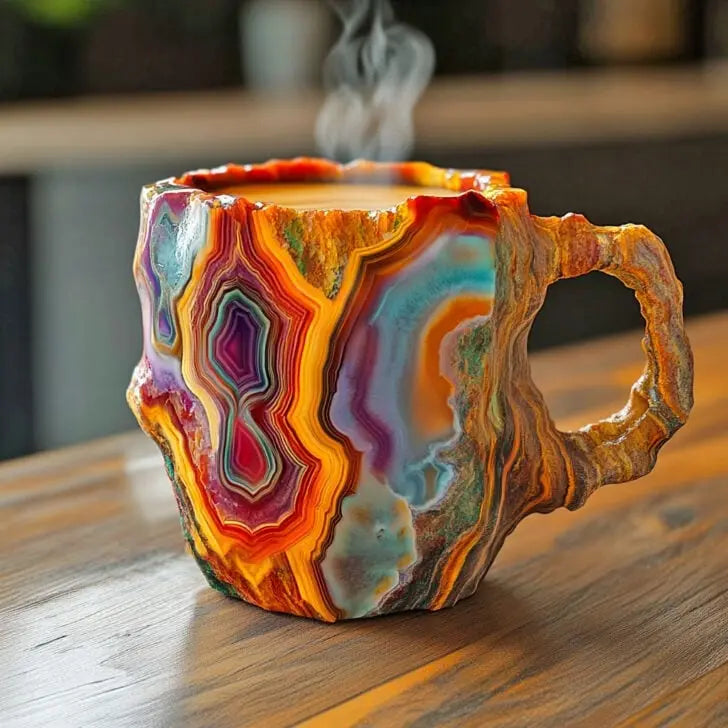 Mineral Crystal Handmade Mug
