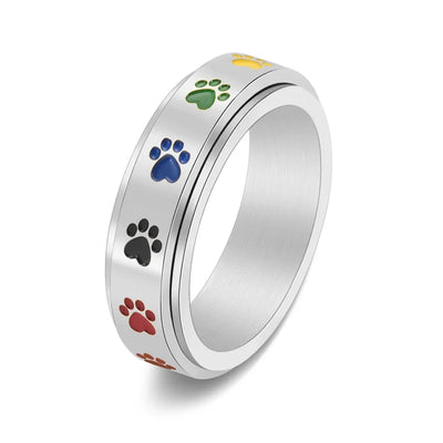 Anti-Stress Ring with Paws