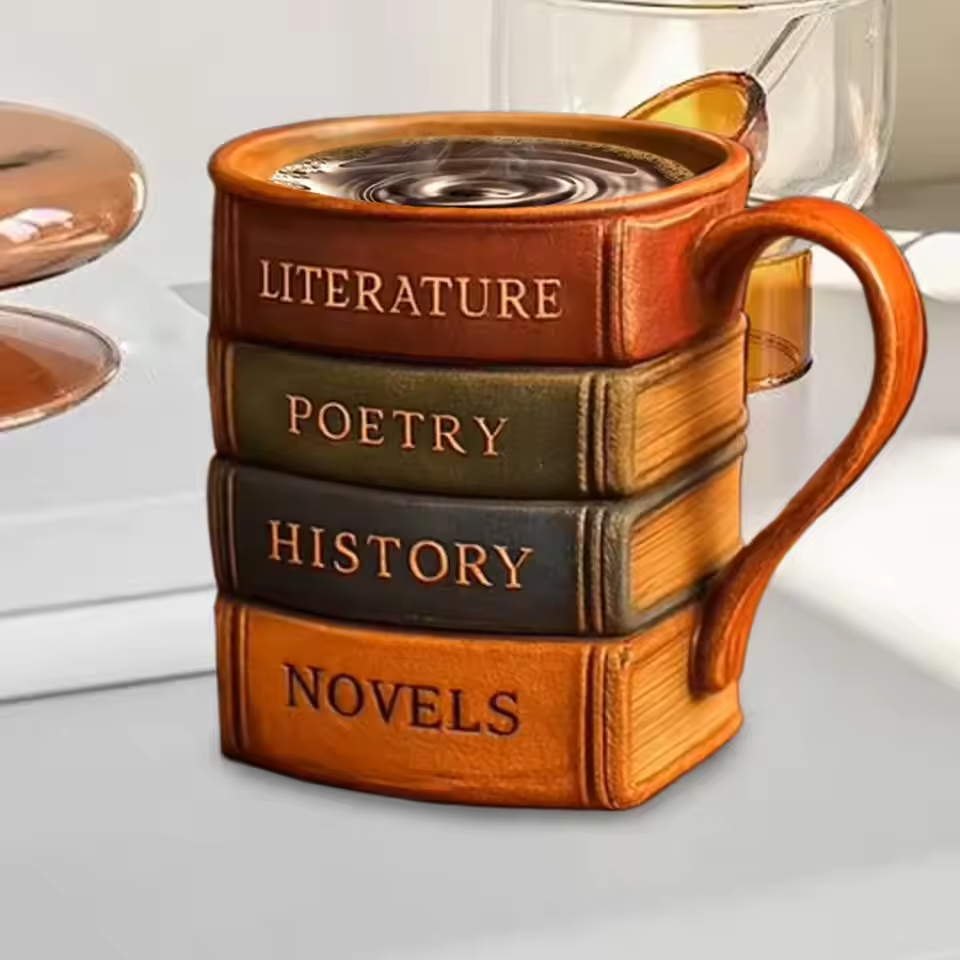 Book Lovers Handmade Mug