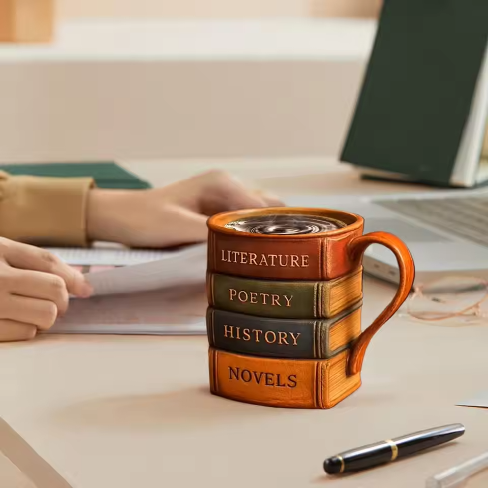 Book Lovers Handmade Mug