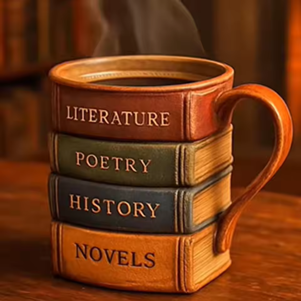 Book Lovers Handmade Mug