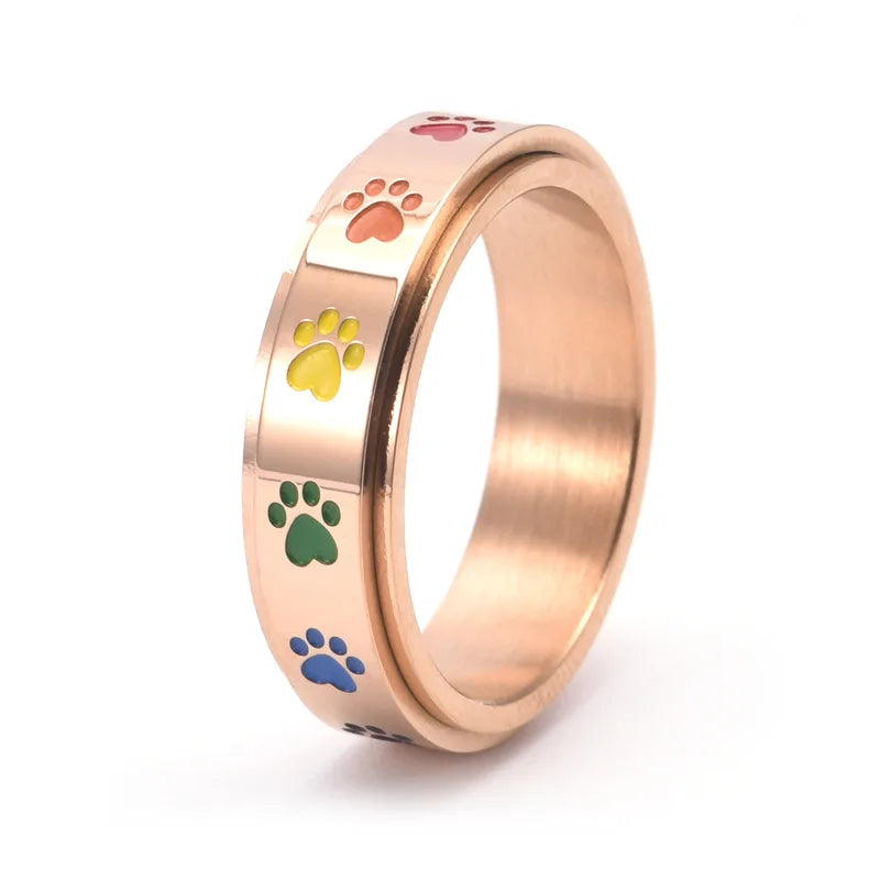 Anti-Stress Ring with Paws