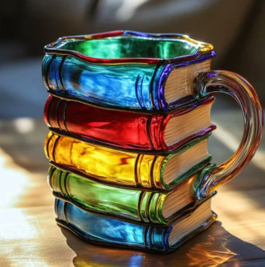 Colorful Book Handmade Mug