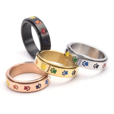 Anti-Stress Ring with Paws
