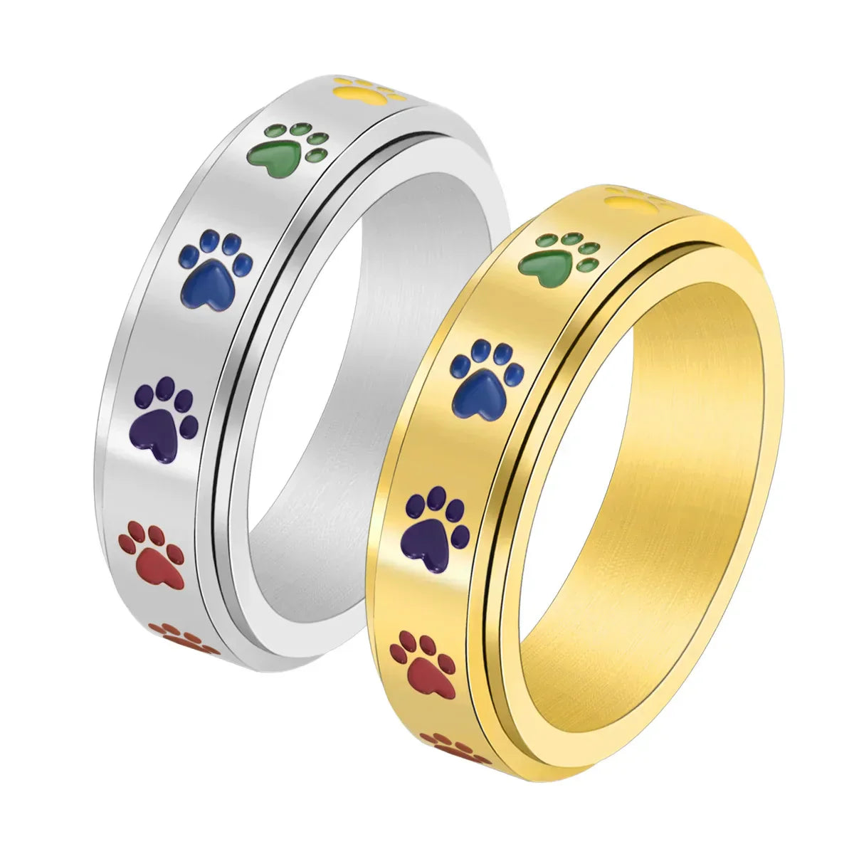 Anti-Stress Ring with Paws
