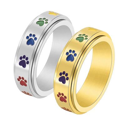 Anti-Stress Ring with Paws