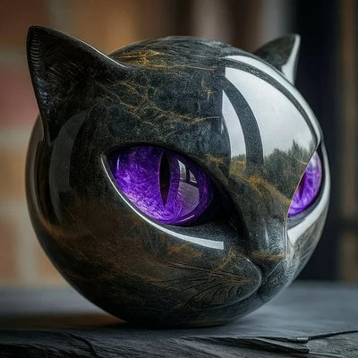 NyxCharm | Mystical Cat Head Sculpture