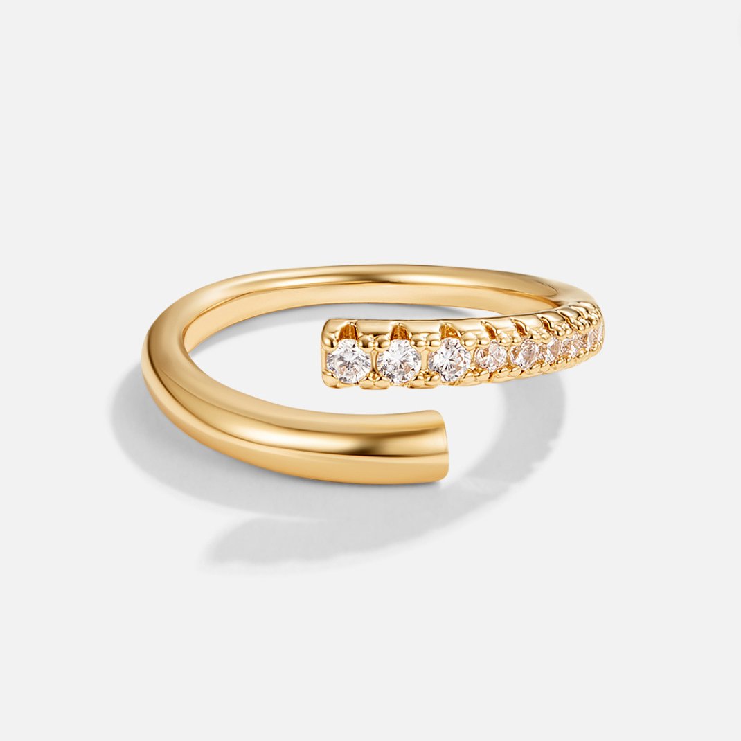 Arya Gold & Crystal Ring