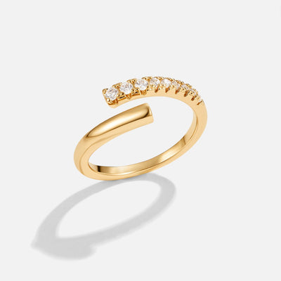 Arya Gold & Crystal Ring
