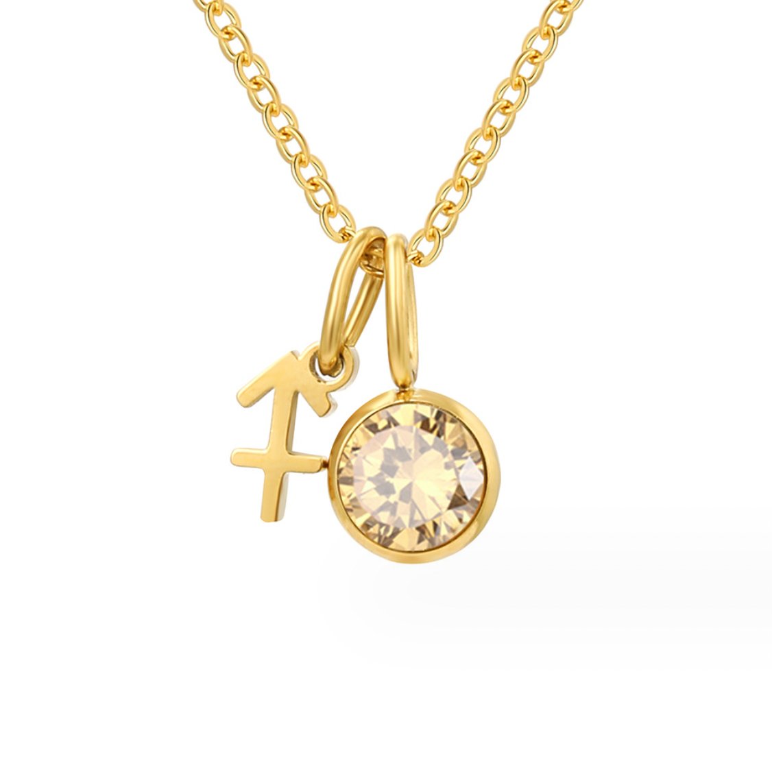 Zodiac Birthstone Necklace