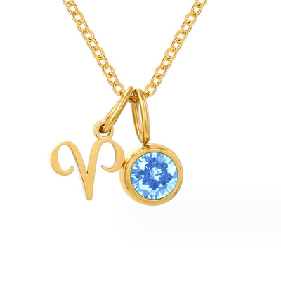 Zodiac Birthstone Necklace