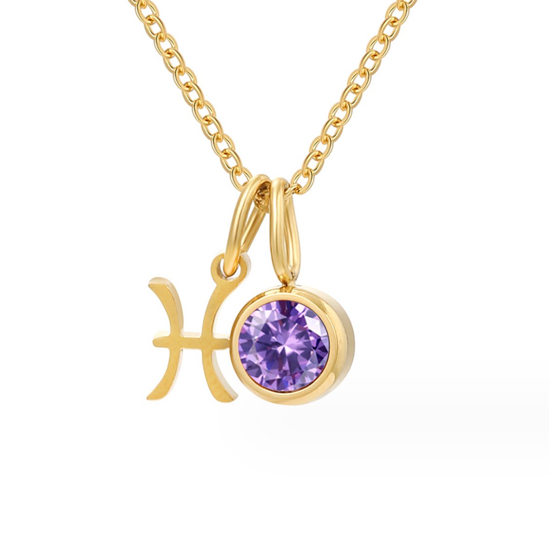 Zodiac Birthstone Necklace