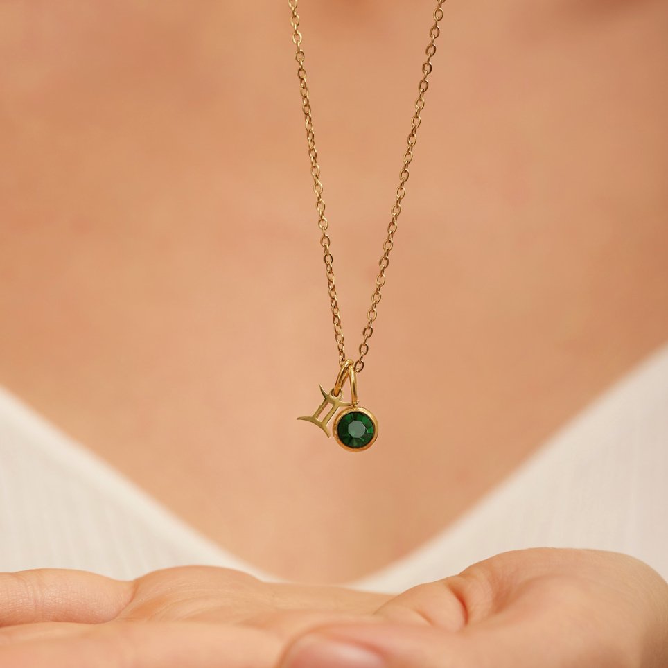 Zodiac Birthstone Necklace