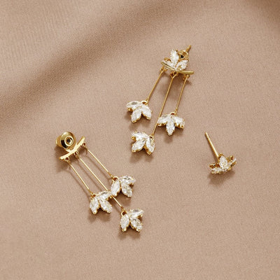 Crystal Lotus Earrings