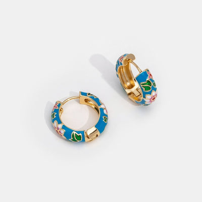 Floral Golden Earrings