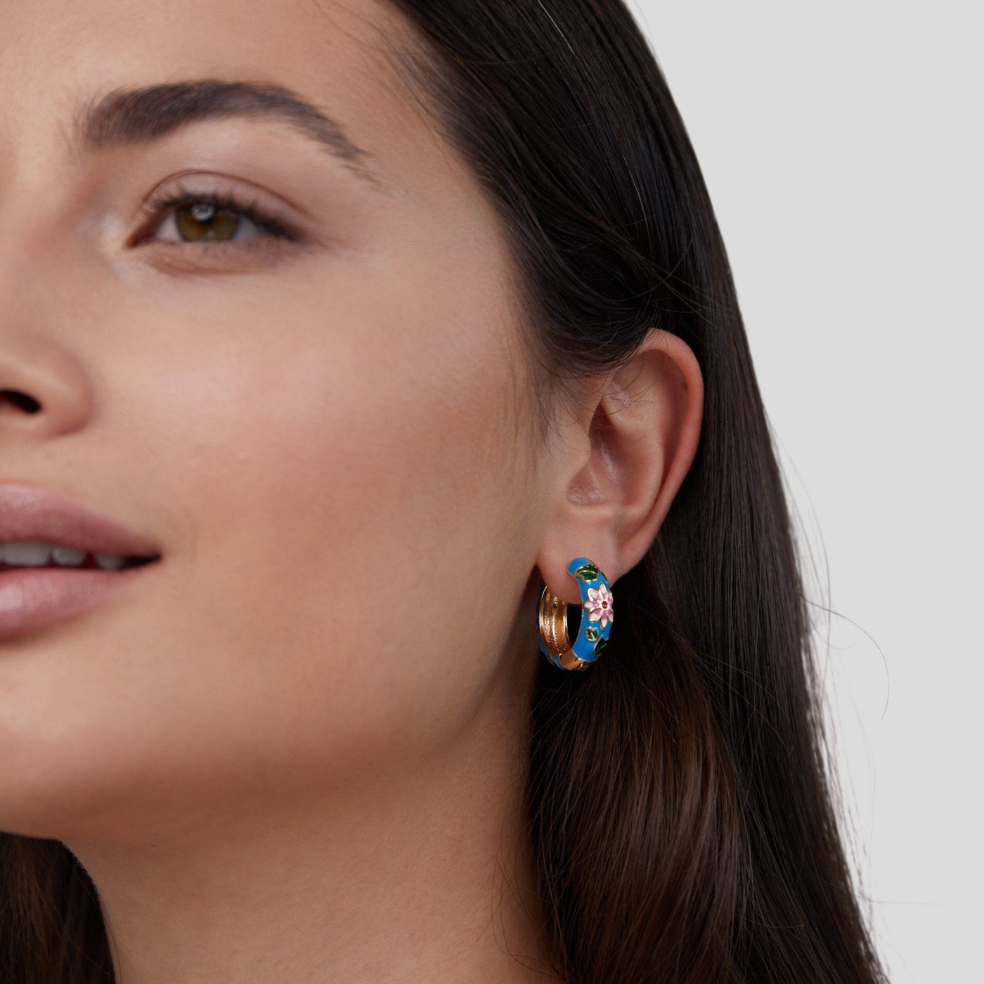 Floral Golden Earrings