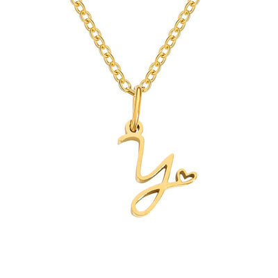 Gold Letter Necklace