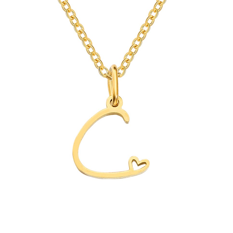 Gold Letter Necklace