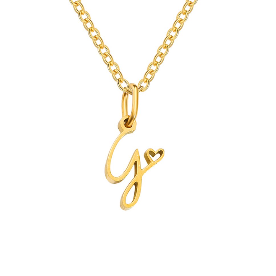 Gold Letter Necklace