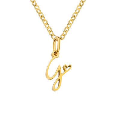 Gold Letter Necklace