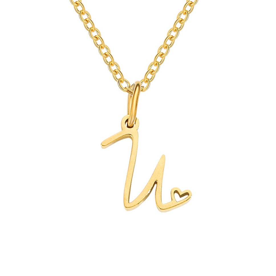 Gold Letter Necklace