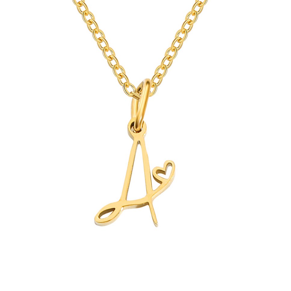 Gold Letter Necklace