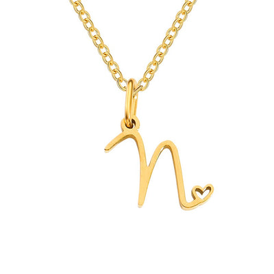 Gold Letter Necklace