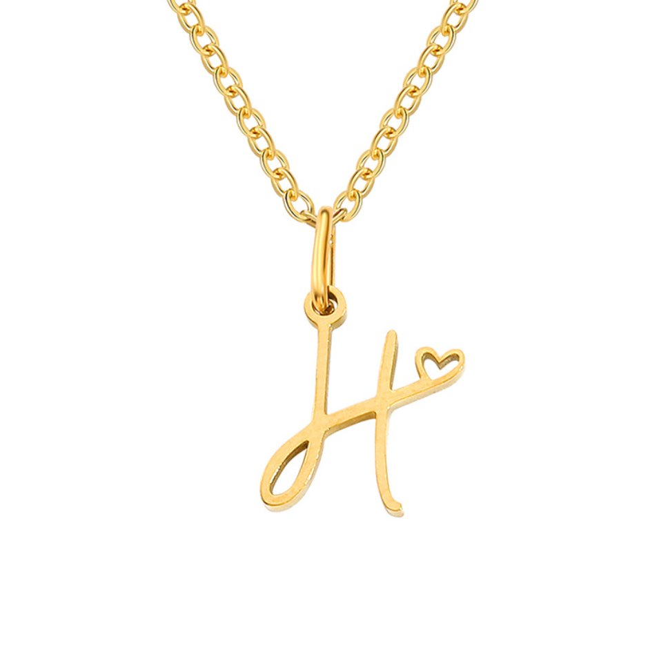 Gold Letter Necklace