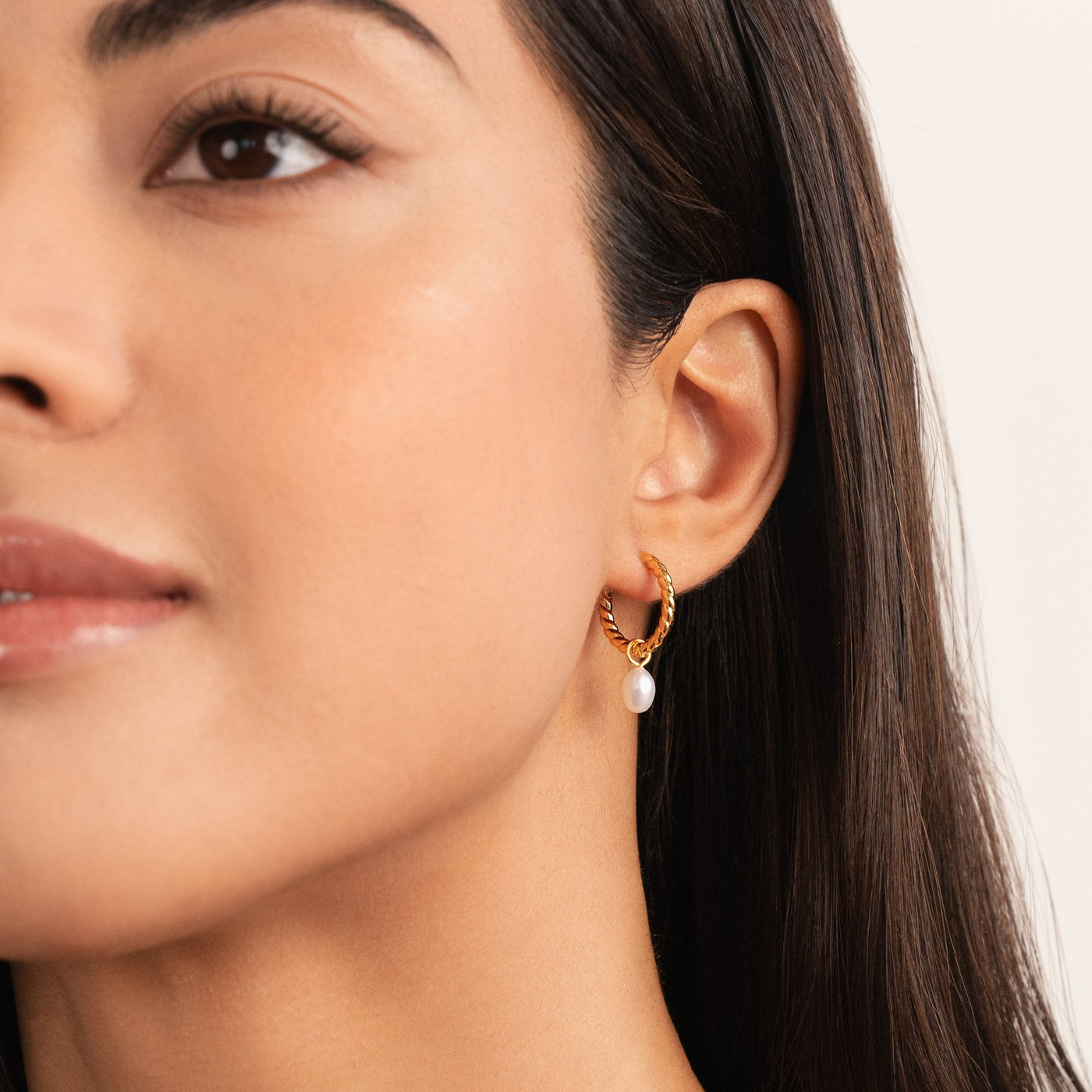 Lucia Pearl Twist Earrings